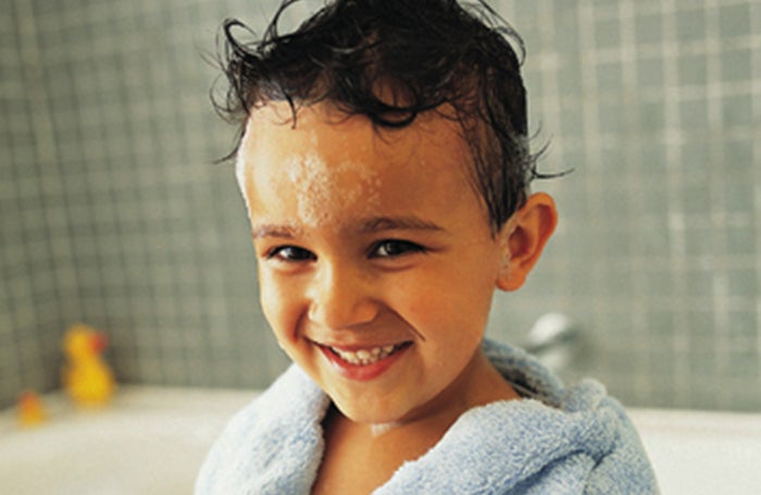 Young Boy in the Bathroom